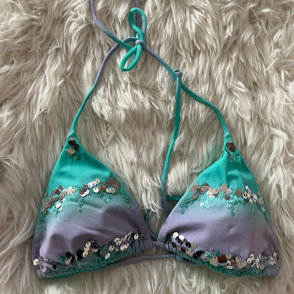 Victoria's Secret Aqua Bikini Top
